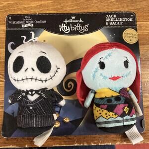 Hallmark Itty Bittys Nightmare Before Christmas Jack Skellington & Sally SE, NEW